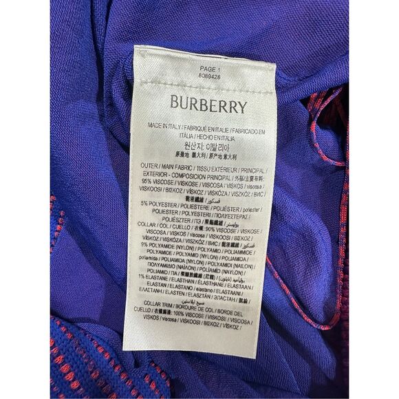 Burberry Tiered Fringe Midi-Dress Size Small $8500 - Picture 13 of 14